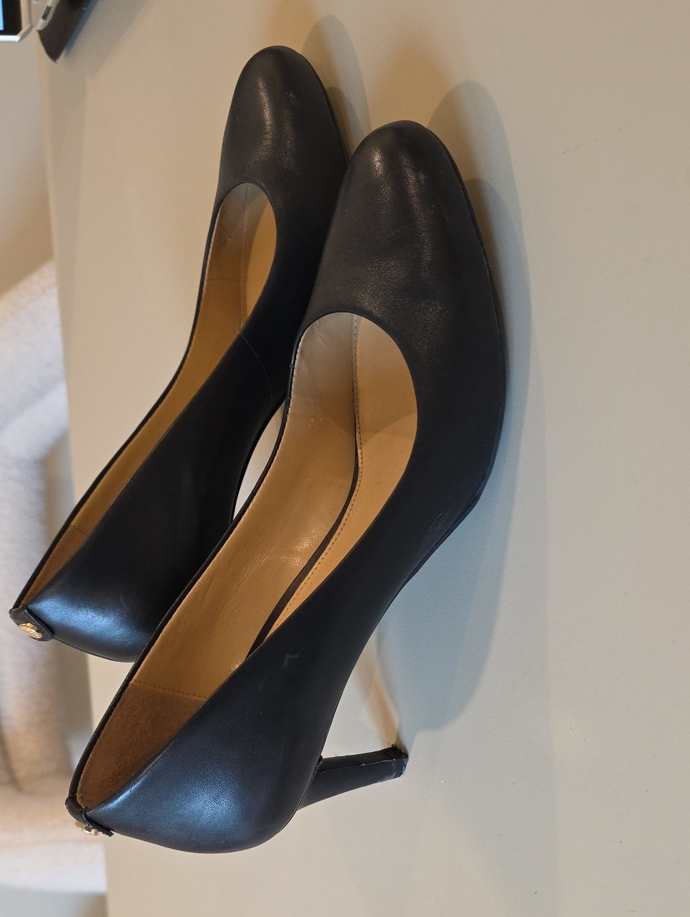 Michael Kors Black Leather Classic Heels